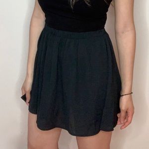 black chiffon brandy melville skirt